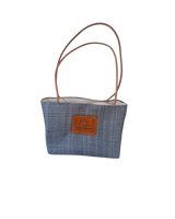 Bolsa Chica de Henequén con Asa de Piel