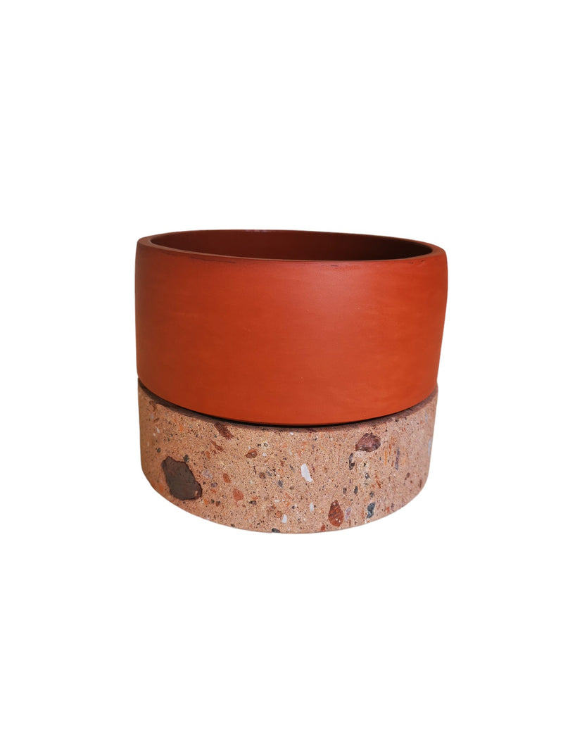 Smooth orange tepalcate "pot or clay pot"
